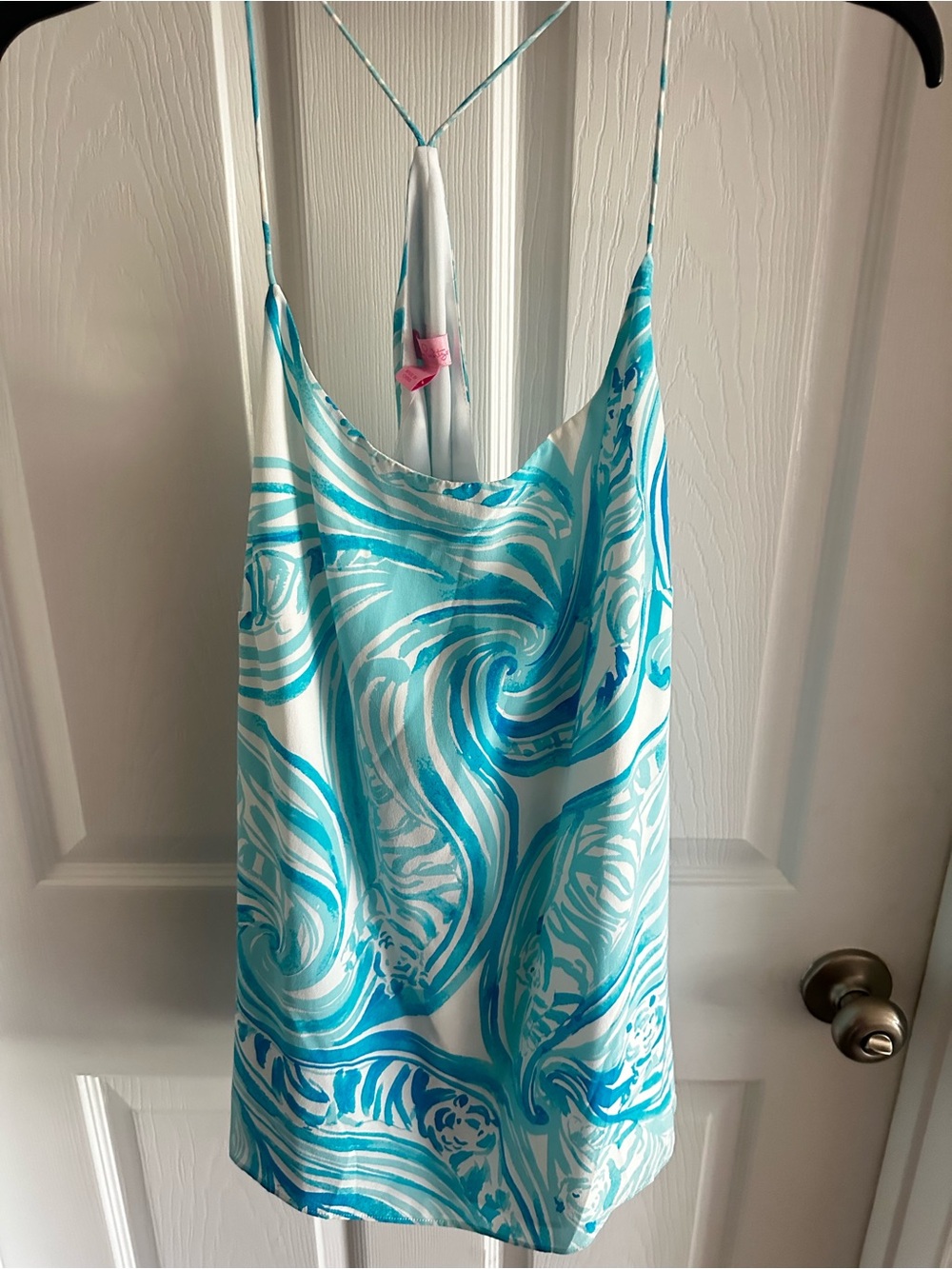 Lilly Pulitzer Turquoise & White Swirl One-Piece